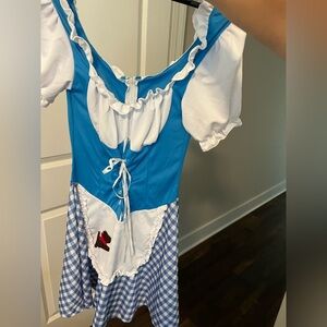 Blue and White wizard of oz Dorothy adult small Costume
